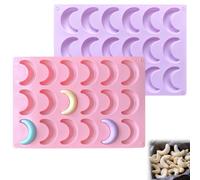 DGN 2 Stampo in Silicone per Biscotti Alla Vaniglia, Teglia per Biscotti Alla Vaniglia per Friggitrici ad Aria Calda/Forni, Stampo per Cornetti Alla Vaniglia per Biscotti, Pasticcini e Cioccolato