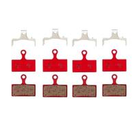 DGOINGPI 4 Paia di pastiglie per Freni a Disco Adatte per Shimano M988 M985 XT Adatte per TR M785 Adatte per SLX M666 M675 Adatte per Deore M615(4 Pairs Ceramic)