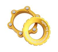 DGOINGPI Bici Centerlock A Adattatore A 6 Fori Mozzo per Mountain Bike Conversione Blocco Centrale Rotore del Freno A Disco A 6 Bulloni Ciclismo(Type 1 Glod)