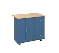 DGOINGPI carrellino cucina Carrello per isola da cucina con rotelle con bar per la colazione con piastra ribaltabile pieghevole, carrello per isola portatile con grande spazio Carrello