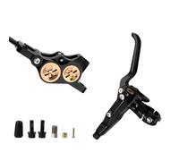 DGOINGPI Freno a Disco Idraulico MTB a 4 pistoncini 2200mm Tipo Split Freno a Pressione Olio Mountain AM DH Pinza Freno Bici da Strada(Black Split-Type R)