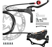 DGOINGPI Freno a Disco Idraulico per Bici a 4 pistoncini Set Singolo Posteriore Destro o Set Singolo Anteriore Sinistro con rotore da 180 mm 2,3 mm(2PIN Right Rear)