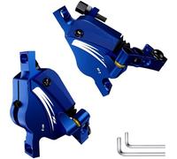 DGOINGPI Freno a Tamburo per Bicicletta XT7 MTB Line Pulling Freno a Disco Idraulico Bike Line Pulling Pinze Pressione Olio Freno per Mountain Bike Tamburo Posteriori per Bicicletta(XT-7-Blue)