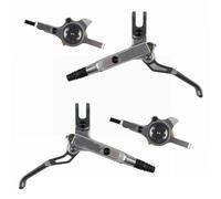 DGOINGPI Freno Idraulico per Mountain Bike M1 Set di Freni a Disco a Pressione d'olio MTB Leggero CNC Completo Freno MTB Anteriore e Posteriore(X2 Silver Full Set)