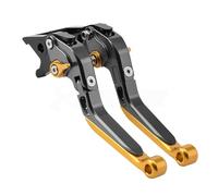 DGOINGPI pompa freno leva Adatto per Super Soco TC TCmax TS TSx Set leve freno, leve impugnatura regolabili Accessori per ricambi moto Set leve freno e frizione per moto(Titanium-Gold)
