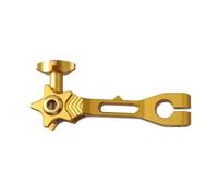 DGOINGPI pompa freno leva Leva del bilanciere del freno posteriore in alluminio CNC adatta per Honda, adatta per accessori per moto Yamaha Set leve freno e frizione per moto(Gold)