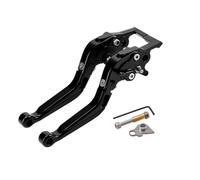 DGOINGPI pompa freno leva Leva freno di stazionamento X 125/150/200 Leva frizione Set Leve manubrio moto pieghevoli con blocco di stazionamento Set leve freno e frizione per moto(Black-Black)