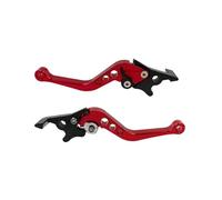 DGOINGPI pompa freno leva Leva freno regolabile per modifica doppio disco, accessorio per maniglia freno adatta per scooter e bici D7YA Set leve freno e frizione per moto(Red)