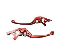 DGOINGPI pompa freno leva Leve freno frizione regolabili per moto da corsa, universali, adatte per HONDA, adatte per Yamaha, adatte per Kawasaki Set leve freno e frizione per moto(Red)