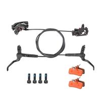 DGOINGPI Set Freno a Disco Idraulico a 4 pistoncini Freni a Disco Idraulici per Mountain Bike Anteriore 800 Posteriore 1400mm Bicicletta(for M4 Pair A LFRR)