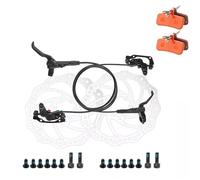 DGOINGPI Set Freno a Disco Idraulico a 4 pistoncini Freni a Disco Idraulici per Mountain Bike Anteriore 800 Posteriore 1400mm Bicicletta(for M4 Pair A LFRR 160MM)