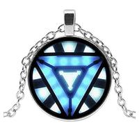 DGP ARC Cuore Iron Man Tony Stark Collana Ciondolo Cristallo Reattore