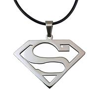 DGP Collana con Pendente da Uomo in Acciaio Inossidabile Eroi Film Regali per Fan (Superman)