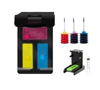 DGRRWDBN Cartuccia a inchiostro ricaricabile compatibile con 60 stampanti da 60xl funziona con il deskjet F2480 F2420 F4480 F4580 F4280 D2660 D2530 D2560 e Photosmart C4680(1PACK COLOR WITH INK)