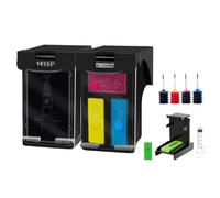 DGRRWDBN Cartuccia a inchiostro ricaricabile compatibile con 60 stampanti da 60xl funziona con il deskjet F2480 F2420 F4480 F4580 F4280 D2660 D2530 D2560 e Photosmart C4680(1SET WITH INK)