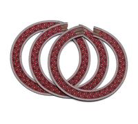 DGRTYG 3 Pezzi Intarsio Foro Suono Modello Rosso in Legno per Accessori Chitarra Classica