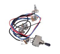 DGRTYG Assemblaggio Circuito Chitarra Elettrica 2T2V Potenziometro Interruttore Circuito Set Chitarra Elettrica Circuito 2V2T(Black)