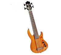 DGRTYG Chitarra Elettrica Ukulele Basso in Legno con Manico in Acero Corpo in Acero Chitarra Ukulele Basso in Frassino(Yellow)