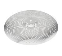 DGRTYG Silver Drummer Practice Cymbal Silenzioso A Basso Volume Hihat Crash Ride Mute Cymbal per Batteria(20)