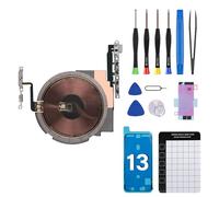 DGSCSMY per iPhone 13 NFC Chip Power Volume Button Wireless Charging Charger Panel Coil Sticker Sostituzione On/Off Flex Interruttore Silenzioso Controllo Muto Riparazione Kit Strumenti Completo A2631