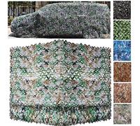 DGSFES Rete Mimetica,Tenda Militare Camouflage Net,Telo Mimetico,Rinforzata Reticolato da Camuffamento, per Caccia Decorazione Ombra Nascondersi Coperture,1.5x3M/5x9.8ft