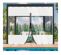 DGSFES Telone Impermeabile Trasparente Esterno 240cmx270cm Telo con Occhielli,0.5mm Personalizzabile Teloni Balcone Trasparenti con 1 Cerniera per mobili da giardino,fattoria, Gazebo