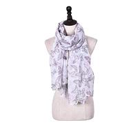 DGSYUAN Sciarpa Foulard Sciarpa Invernale da Donna Scialle Avvolgente Protezione Solare Calda Modello con Stampa A Farfalla Regalo per Autunno E Inverno(G)