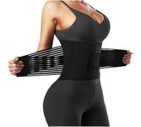 DGSYUAN Stringivita Pancia Piatta Rifinitore For La Vita For Uomini E Donne Cintura For Il Sudore Addominale Cintura For Il Sudore For Esercizi Di Allenamento Per Uso Quotidiano(Black,S)