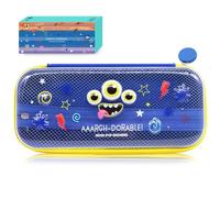 DGTSYAL Astuccio Wonderwow, Kawaii Temi animali, 2 Scomparti e Portapenne interno, Scomparto interno con Tessuto a Rete, grande capacità per ragazze adolescenti 23x11x5 cm (Mostro a tre occhi blu)