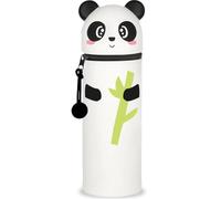DGTSYAL Kawaii Astuccio Scuola 2 in 1 in Morbido Silicone, Portapenne da Tavolo, Chiusura con Cerniera, Penne Pastelli Pennarelli, Astuccio Portapenne Animali Dolci panda, per scuola, uffici