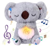 DGTSYAL Koala Rilassante,Lontra Che Respira,Peluche Che Respira Niaetuto Peluche Koala Calmante per Bambini Compagno Di Sonno,Ideale Regalo Neonato (Grigio)