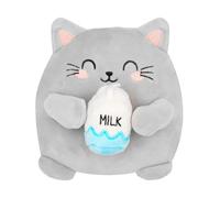 DGTSYAL Super Soft Plush, peluche a tema animali, taglia mini, in piedi da solo, 14 x 15 x 12 cm, nero, regalo per adulti e bambini (gatto)