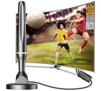 DGUPSP Potente antenna TV per interni TNT HD, 2025 Potente antenna TV interna di base magnetica potente - 420 km di ricezione a lungo raggio a 360°, compatibile con portatile 4K 1080P e tutti i