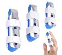 DGUSO 3 Pezzi Proteggi Dita Mano, Tutore Dito a Scatto, Tutore Dito, Adatto per Fratture Del Pollice O Dita Dei Piedi Causate da Artrite, Adatto per Lesioni Alle Dita e Dolori Articolari