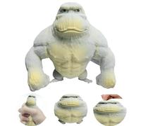 DGUSO Scimmia Allungabile, Mr Monkey Elastikorps, Gorilla Antistress, Elastikorps Gorilla, per Bambini a Partire Dai 3 Anni Dei Mostri Action Figure Giocattoli Giungla Animali(Grigio,13*11cm)