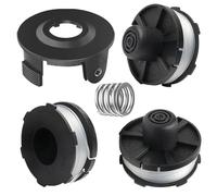 Dgwangge 3 Pezzi Bobina +1 Cappuccio di Copertura+1 Molla,Bobine portafilo per tagliabordi，Bobine portafilo per tagliabordi,Compatibile con Makita DUR181, DUR181Z, DUR181RF 195858-1/196146-9
