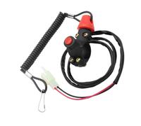 DGWMLSDPP Moto ATV Tether Lanyard Emergency Kill Stop Interruttore motore Pulsante adatto Fit For parti Suzuki Honda Yamaha Kawasaki(Black Kill Switch)