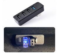 DGXWLLW Hub USB per Tesla Model Y Juniper 2025 2026 Model 3 Highland 2024 2025, 4 in 1 Glove Box USB 3.0 Expander Glovebox Docking Station per Dashcam Flash Drive Ricarica Trasferimento dati Musica di