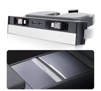 DGXWLLW Hub USB per Tesla Model Y Juniper 2025 2026 Model 3 Highland 2024 2025 con copertura scorrevole, 119 W Multi Porte Caricabatterie Veloce Docking Station impermeabile con cavi retrattili per