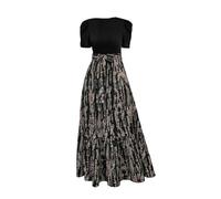 DGZTWLL Abiti da donna, stile casual, alla moda, morbidi e leggeri, a taglio dritto, con spalline in spaghetti, abito da spiaggia da donna, marrone, XL