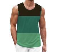 DGZTWLL Canotta con doppia fodera, elasticizzata, leggera, ad asciugatura rapida, vestibilità comoda, motivo grafico, top senza maniche, estivo, tempo libero, vacanze, spiaggia, canotta hawaiana con