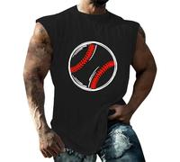 DGZTWLL Canotta estiva da uomo, senza maniche, stile casual, con stampa, leggera, vestibilità ampia, idratazione muscolare, vacanza, spiaggia hawaiana, grande e lunga, marrone chiaro, Nero , M
