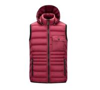 DGZTWLL Canotte da uomo autunno inverno casual zip up lavoro all'aperto vestibilità regolare con tasche con cappuccio tinta unita gilet morbido tenere al caldo pesca lavoro golf gilet top uomo UK