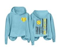 DGZTWLL Felpa oversize da donna a maniche lunghe girocollo casual maglioni per autunno inverno morbido tenere al caldo vestibilità regolare pullover in pile solido donna, blu cielo, S