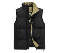 DGZTWLL Giacca da uomo con cerniera, vestibilità regolare, per autunno e inverno, casual, con tasche, morbida, per la pesca, il lavoro, il golf, Nero , 4XL