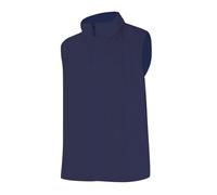 DGZTWLL Gilet da uomo estivo casual con cerniera per lavoro all'aperto, vestibilità regolare, collo alto, tinta unita, morbido, traspirante, da lavoro, da golf, top da uomo UK, Blu scuro, 4XL