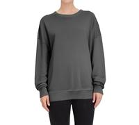 DGZTWLL Maglia da donna a maniche lunghe con scollo rotondo, in lino, per autunno e inverno, stile casual, per il caldo, per feste, grigio, 3XL