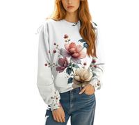 DGZTWLL Pullover in pile da donna top autunno inverno manica lunga girocollo maglioni oversize classico casual vestibilità regolare pullover da donna, rosa, L