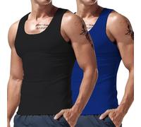 DGZTWLL Skims Tank Top traspirante allenamento muscolare senza maniche leggero morbido traspirante vestibilità ampia estate atletica tattica sport palestra allenamento canotte da uomo, K, S