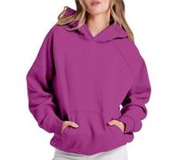 DGZTWLL Top da donna in lino a maniche lunghe con scollo rotondo, per autunno e inverno, stile casual, per il caldo, oversize, da spiaggia, Streetwear per feste, camicette da donna, bordeaux, L